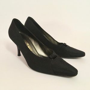 Salvatore Ferragamo Fabric Pumps - Size 10 US